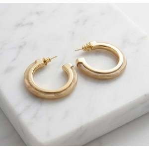 Aros Enchapados Acrílico