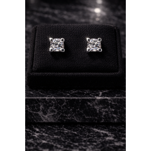 Aros circón 4 puntos Ley 925